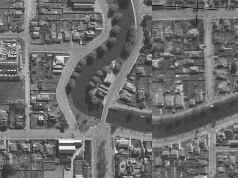 238-236 Fitzgerald Avenue from the air, 1940-1944