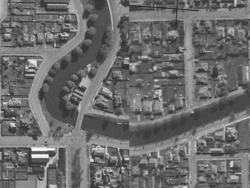 13A River Road from the air, 1940-1944