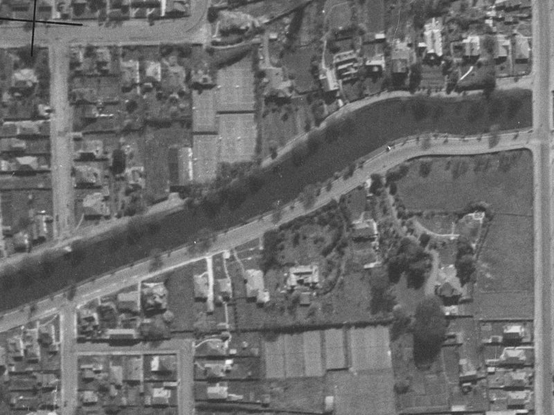 64 Avonside Drive from the air, 1940-1944