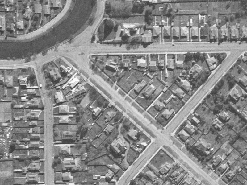 17A Linwood Avenue from the air, 1940-1944