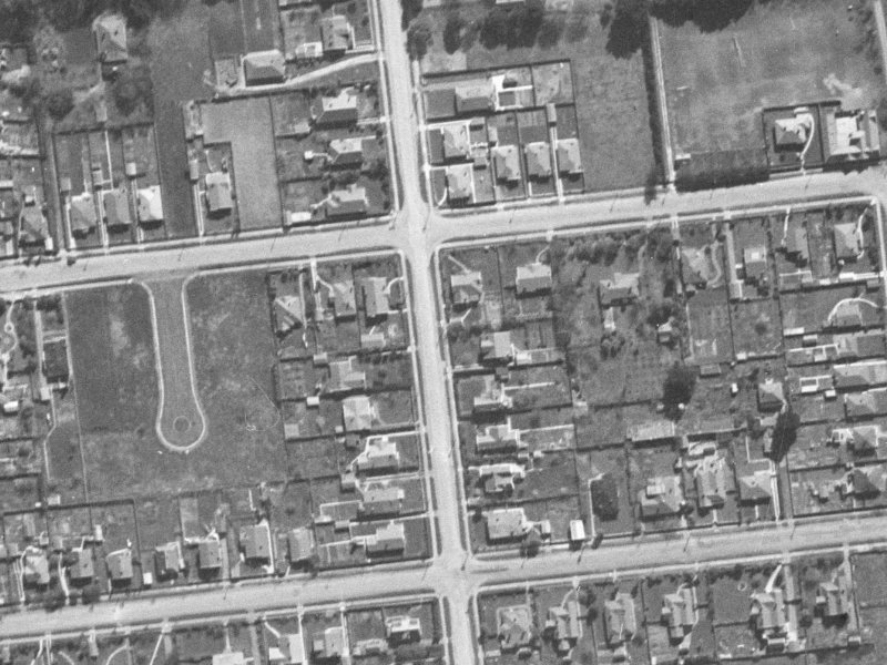 38 Harakeke Street from the air, 1940-1944