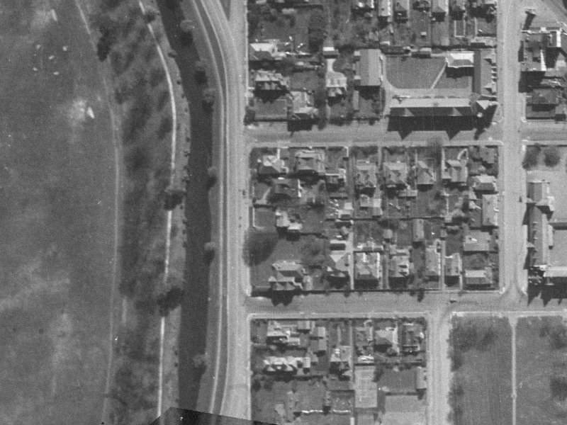 54 Park Terrace from the air, 1940-1944