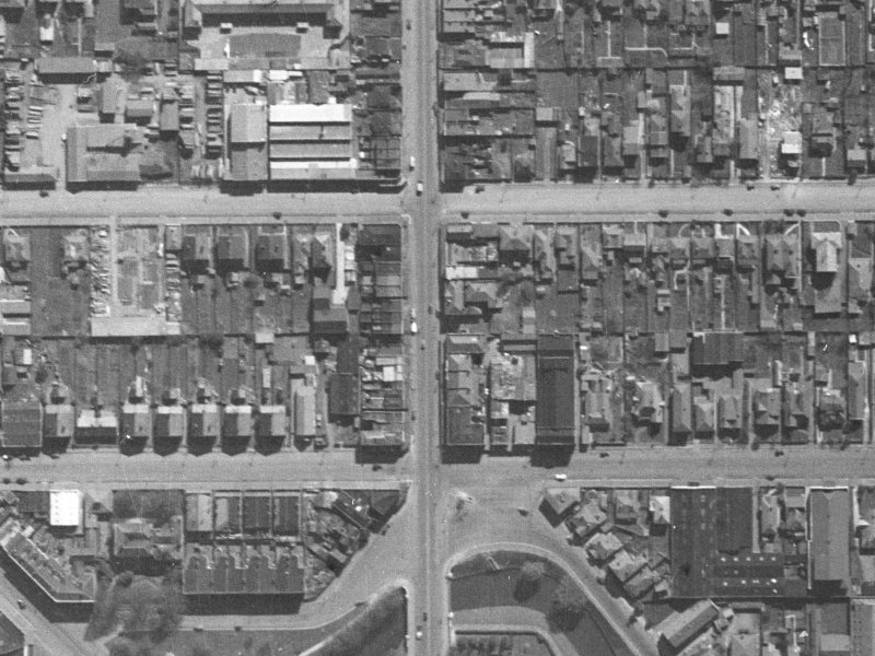 818 Colombo Street from the air, 1940-1944