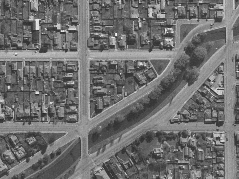 2/303 Cambridge Terrace from the air, 1940-1944