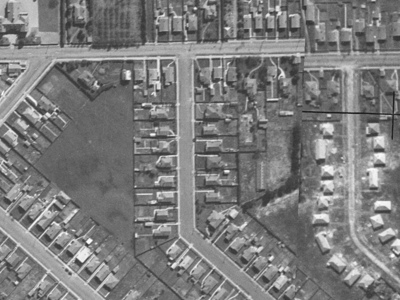 60 Carnarvon Street from the air, 1940-1944
