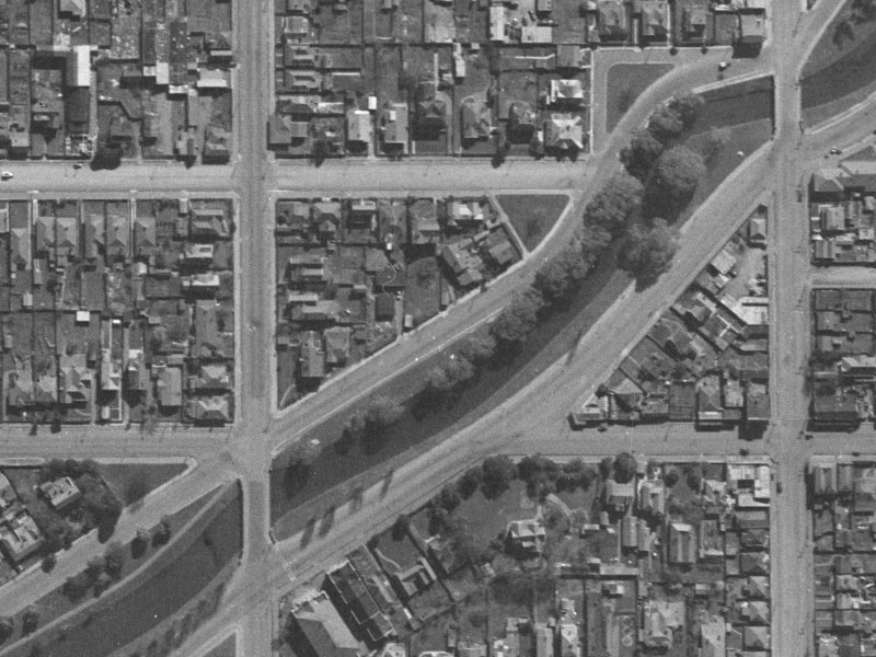 309 Cambridge Terrace from the air, 1940-1944