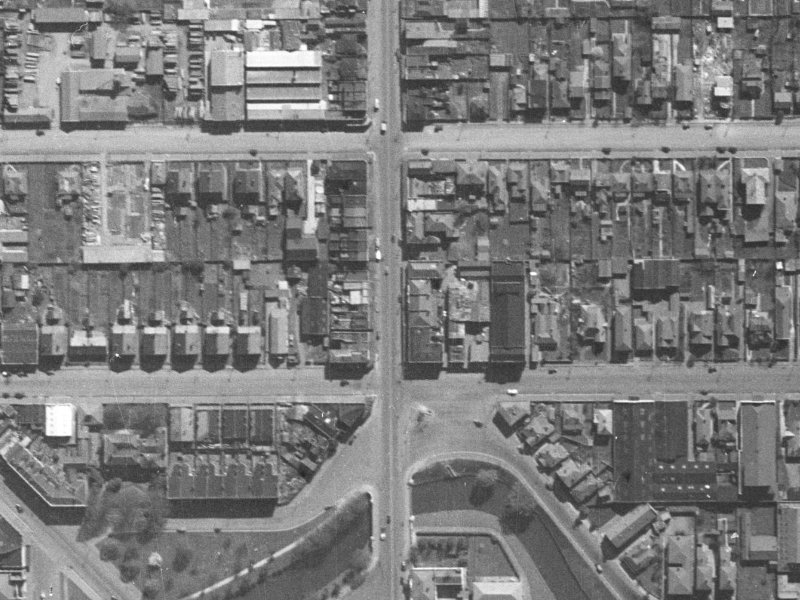 810 Colombo Street from the air, 1940-1944