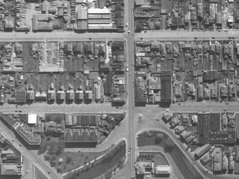 789 Colombo Street from the air, 1940-1944
