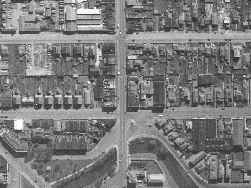 800 Colombo Street from the air, 1940-1944