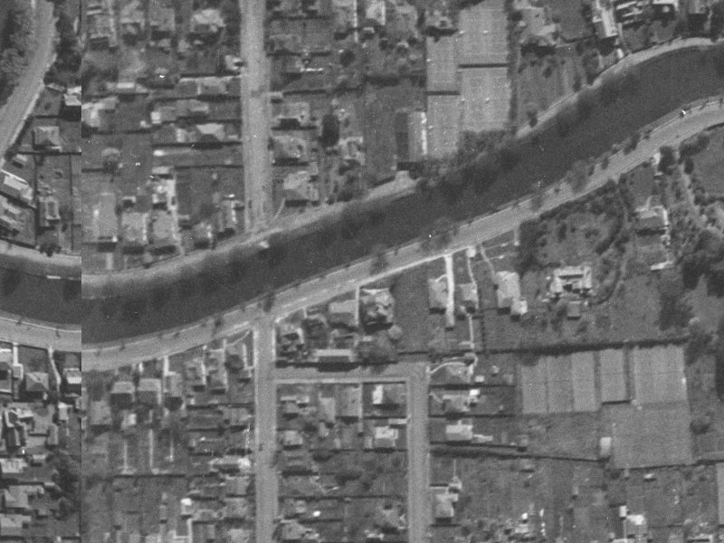 42 Avonside Drive from the air, 1940-1944