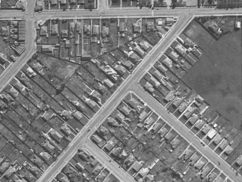 697 Worcester Street from the air, 1940-1944