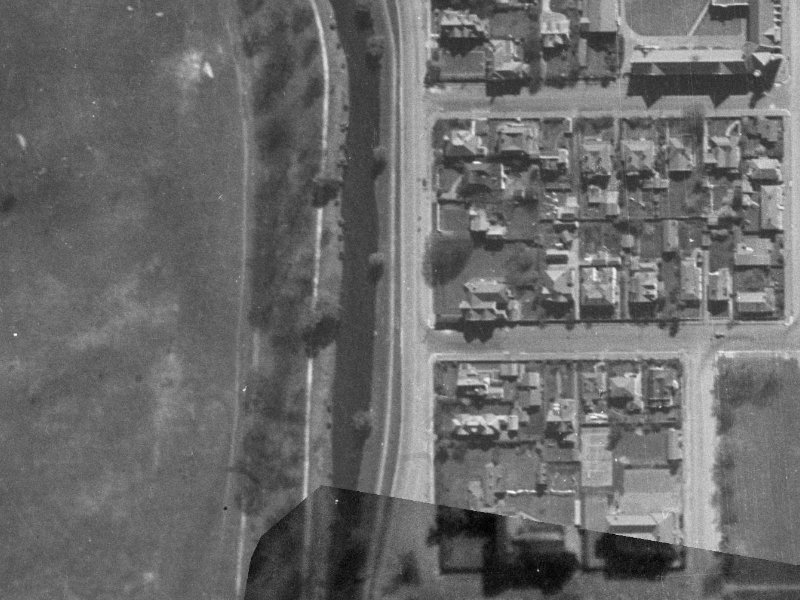 43 Park Terrace from the air, 1940-1944