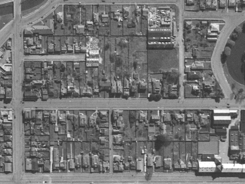 263 Kilmore Street from the air, 1940-1944