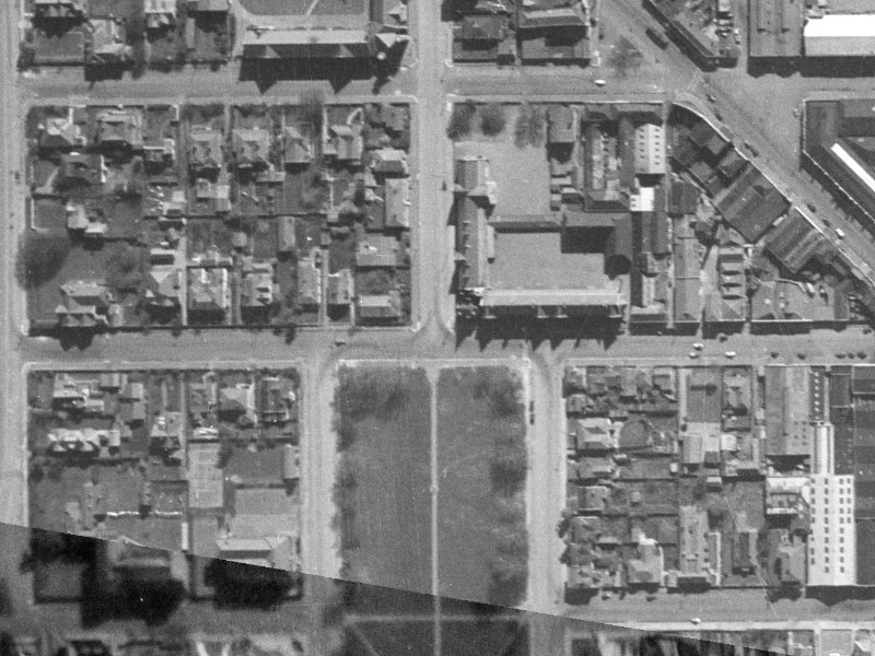 1 Kilmore Street from the air, 1940-1944