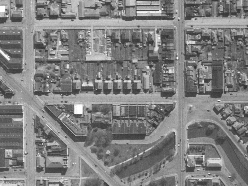 99 Kilmore Street from the air, 1940-1944