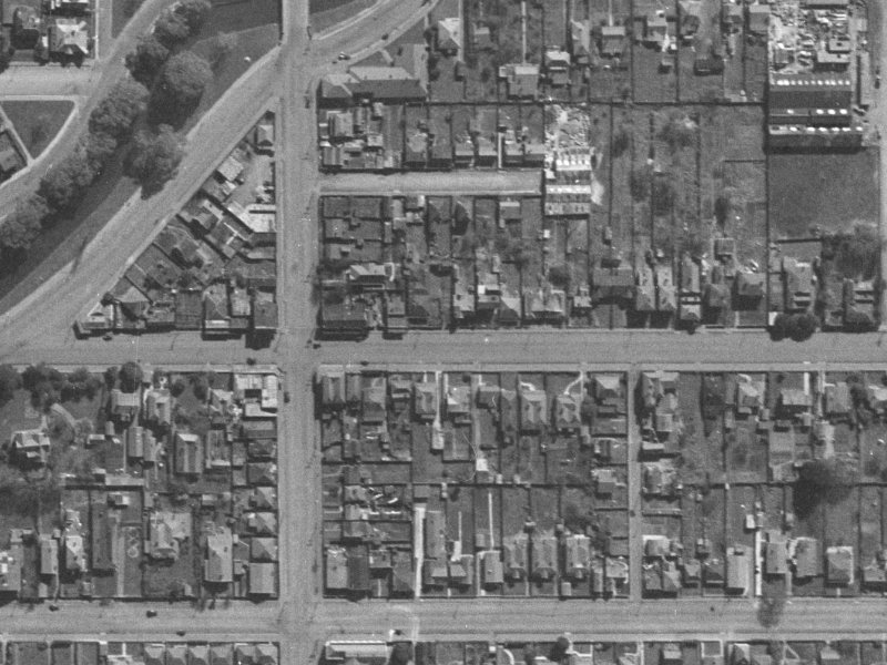 243 Kilmore Street from the air, 1940-1944