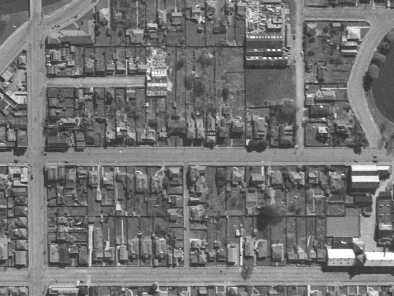 261 Kilmore Street from the air, 1940-1944