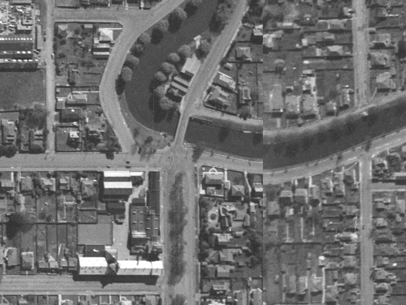 288 Kilmore Street from the air, 1940-1944