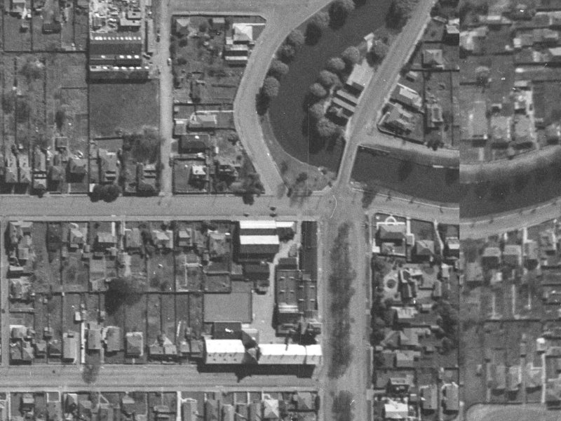 294 Kilmore Street from the air, 1940-1944