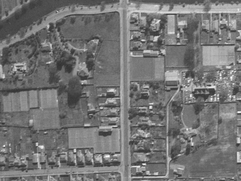 165 Stanmore Road from the air, 1940-1944