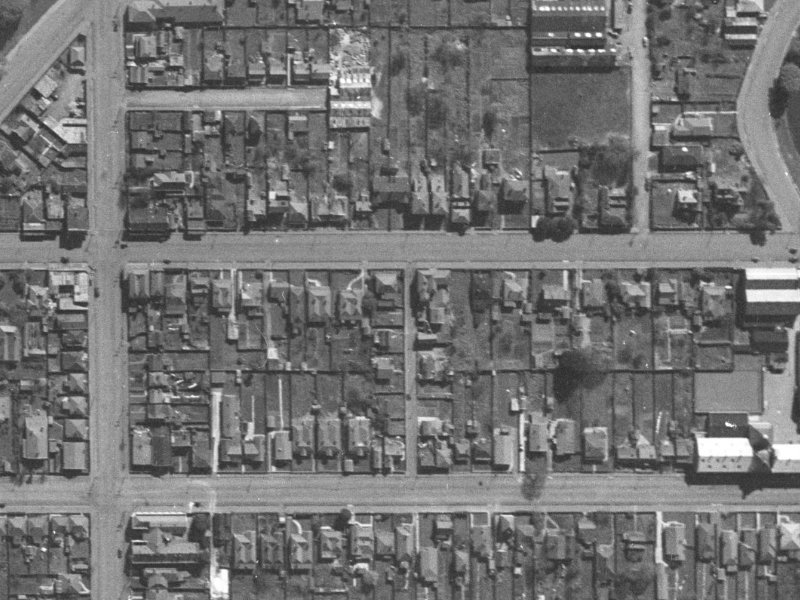 13 Dawson Street from the air, 1940-1944