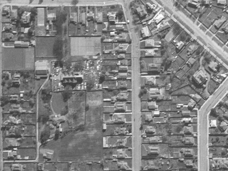 166 Stanmore Road from the air, 1940-1944