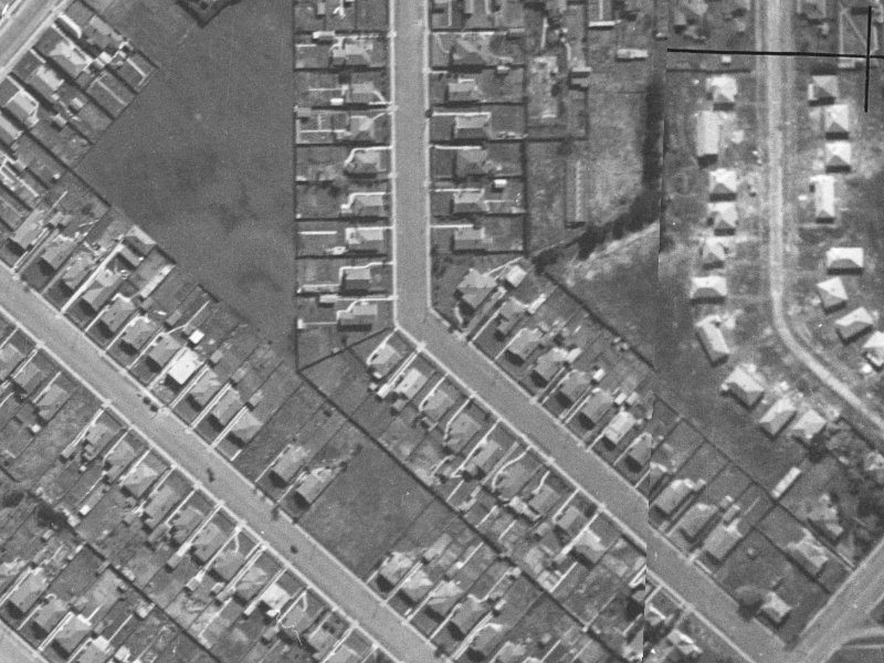 41A Carnarvon Street from the air, 1940-1944