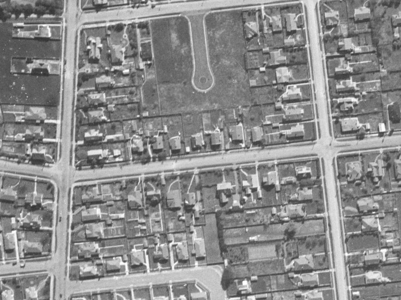 56 Kilmarnock Street from the air, 1940-1944