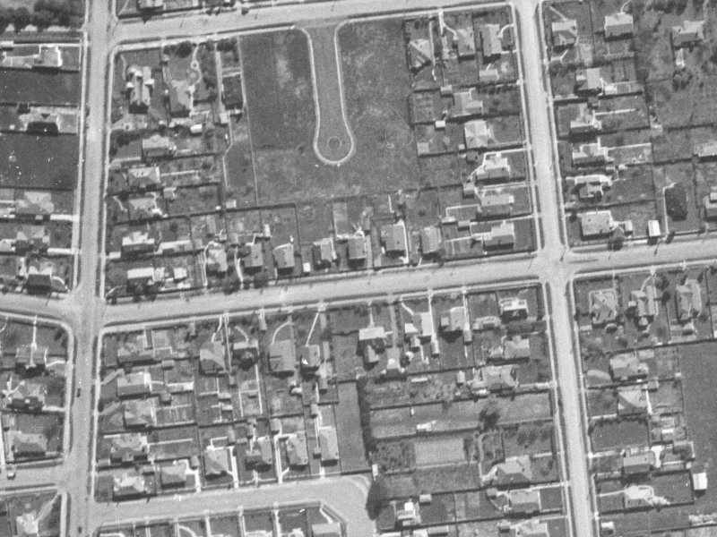 54 Kilmarnock Street from the air, 1940-1944