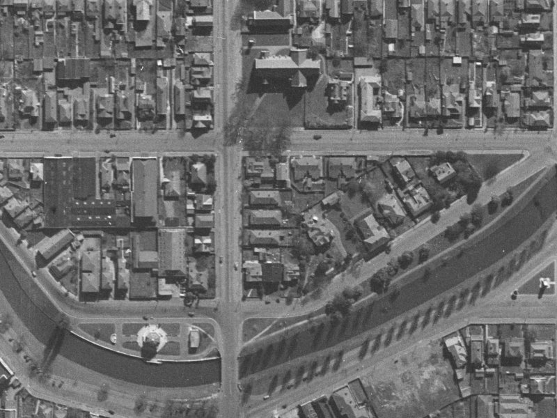 244 Manchester Street from the air, 1940-1944