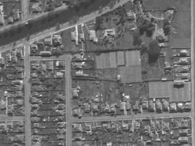 159A Stanmore Road from the air, 1940-1944