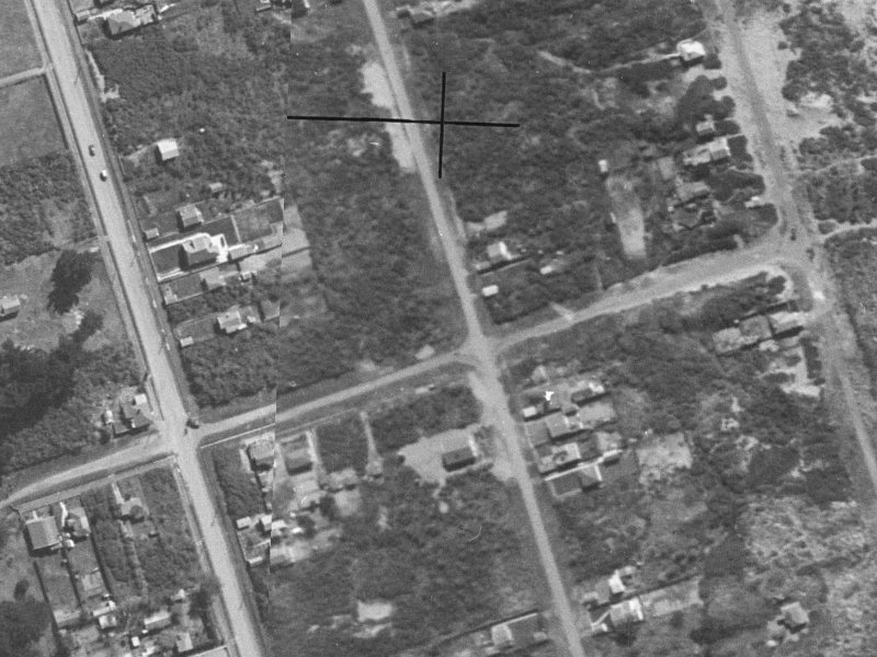202 Pine Avenue from the air, 1940-1944