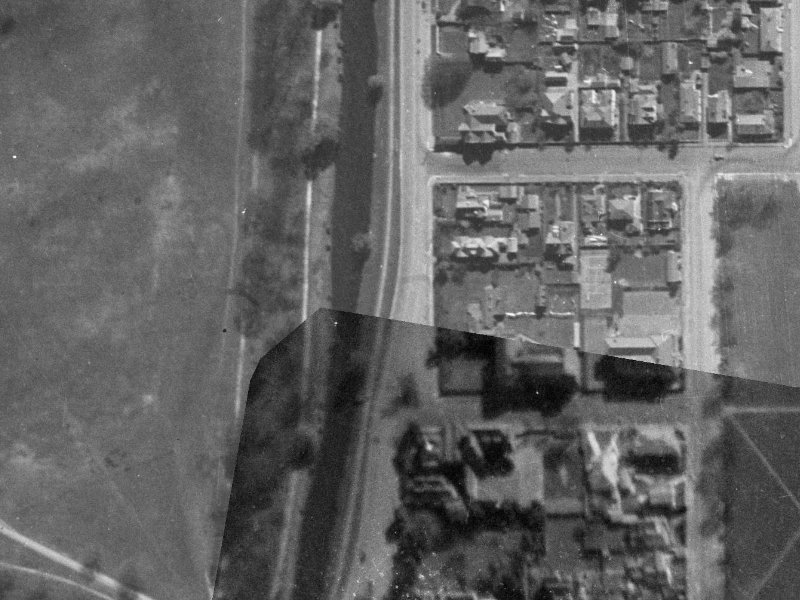 34 Park terrace Christchurch from the air, 1940-1944