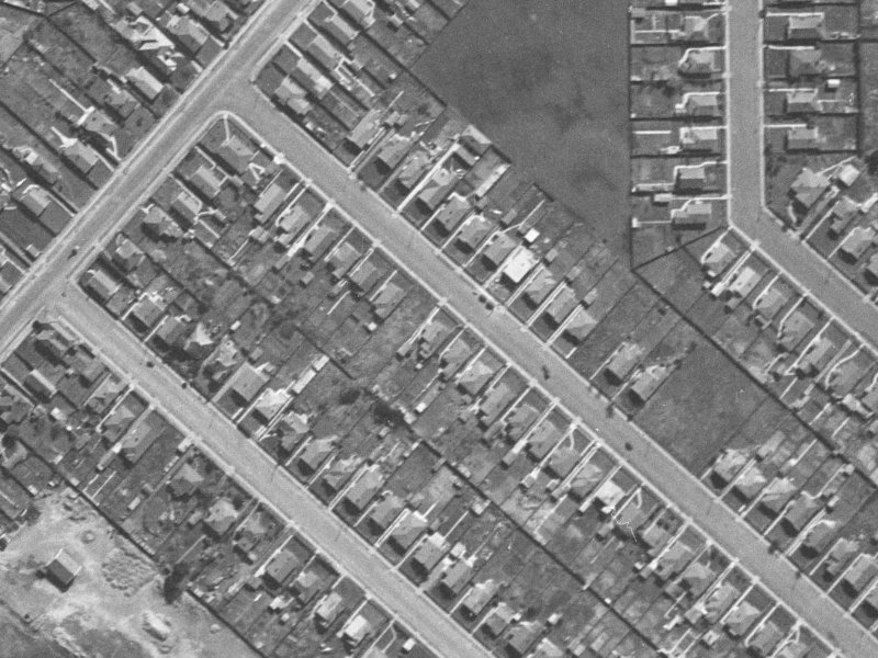 28 Dacre Street from the air, 1940-1944