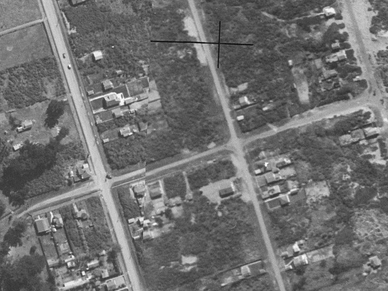 36 Beatty Street from the air, 1940-1944
