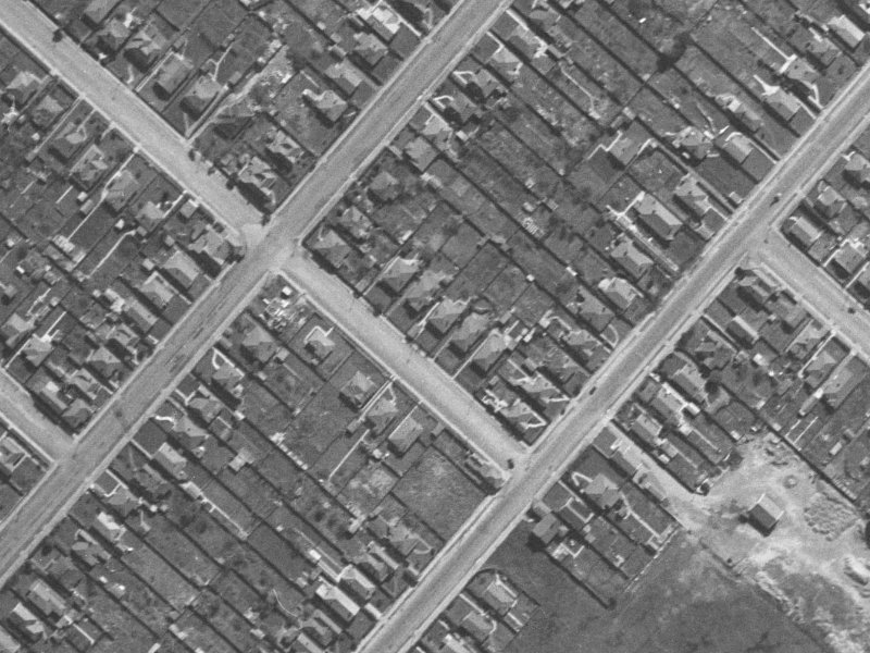 47 Surrey Street from the air, 1940-1944