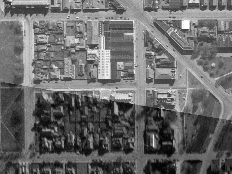 54 Chester St West from the air, 1940-1944