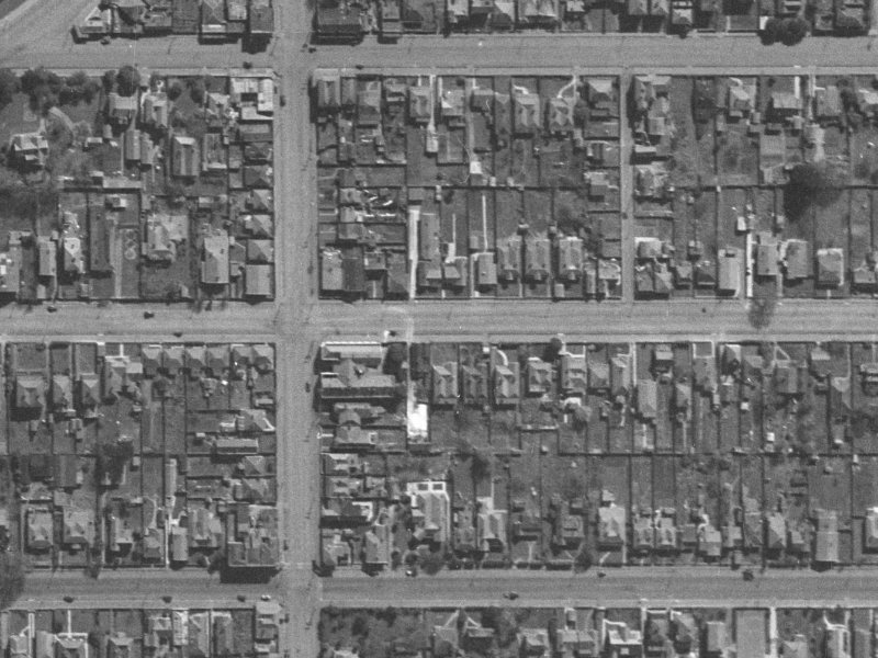 Chester Street East from the air, 1940-1944