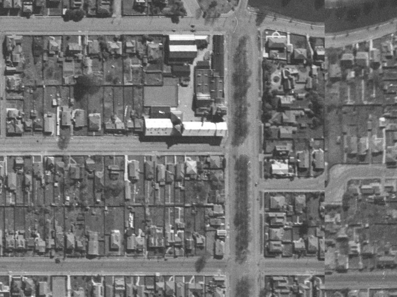 198 Chester St East from the air, 1940-1944