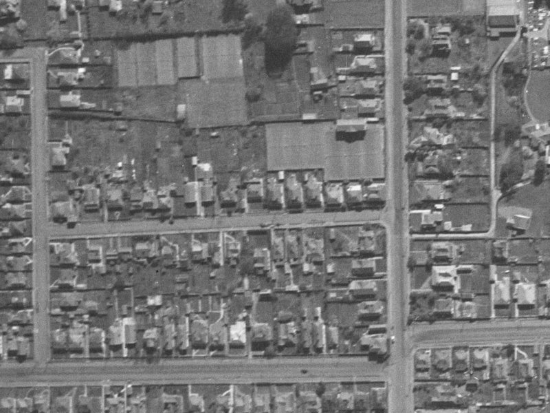 34 Haast Street from the air, 1940-1944