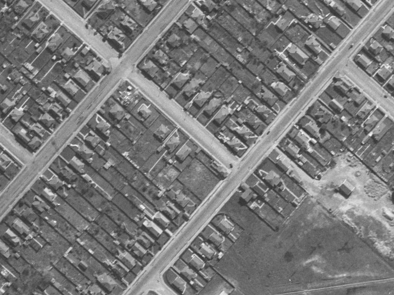 52B Surrey Street from the air, 1940-1944