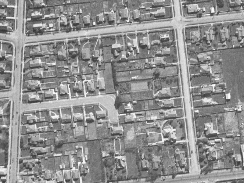 17 Bradshaw Terrace from the air, 1940-1944