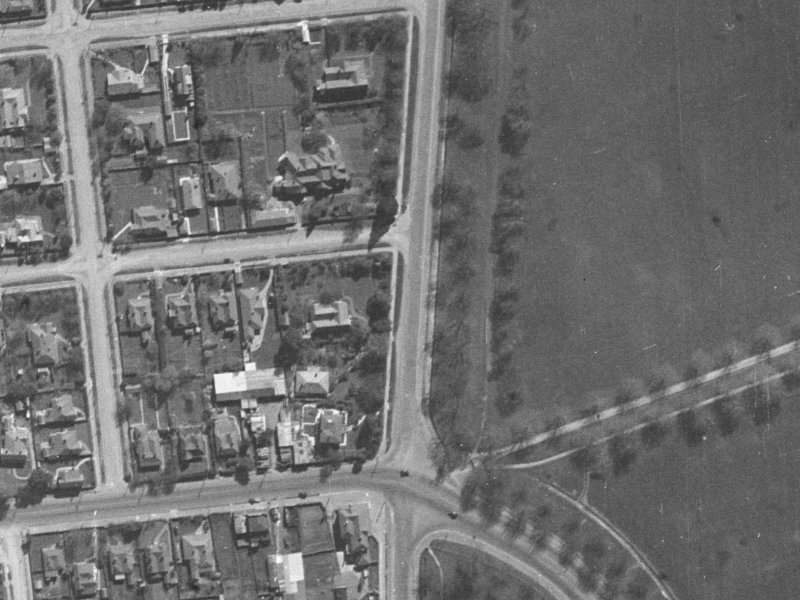 167A Deans Avenue from the air, 1940-1944