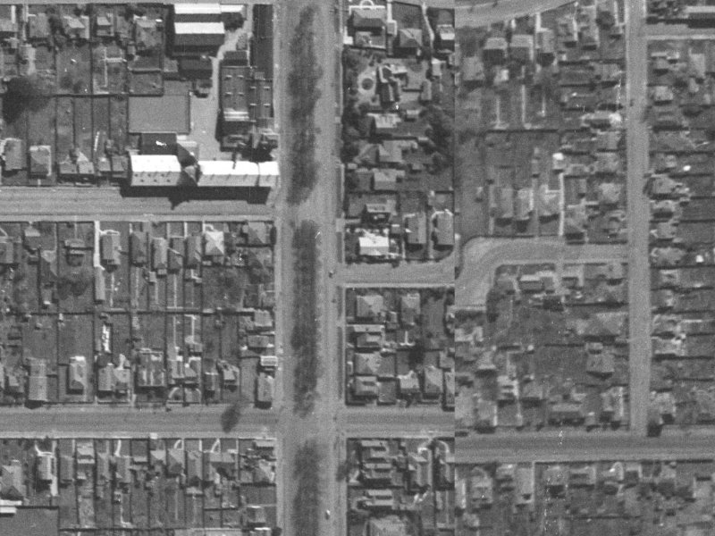 7–19 Elm Gr from the air, 1940-1944