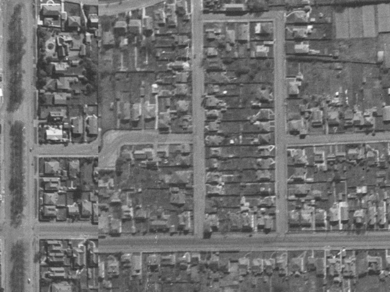 14 Hanmer Street from the air, 1940-1944