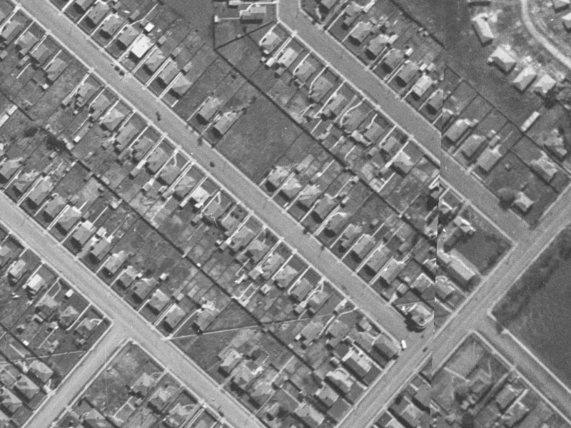 57 Dacre Street from the air, 1940-1944
