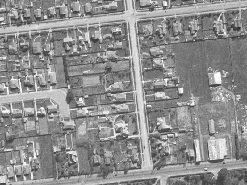 15 Harakeke Street from the air, 1940-1944