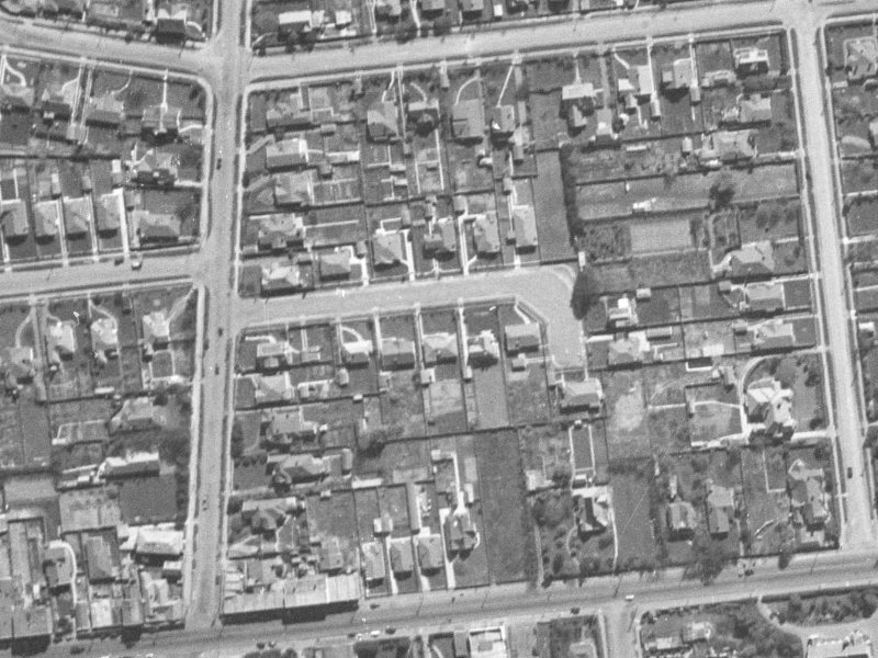 Bradshaw Terrace from the air, 1940-1944