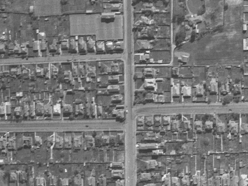129 Stanmore Road from the air, 1940-1944