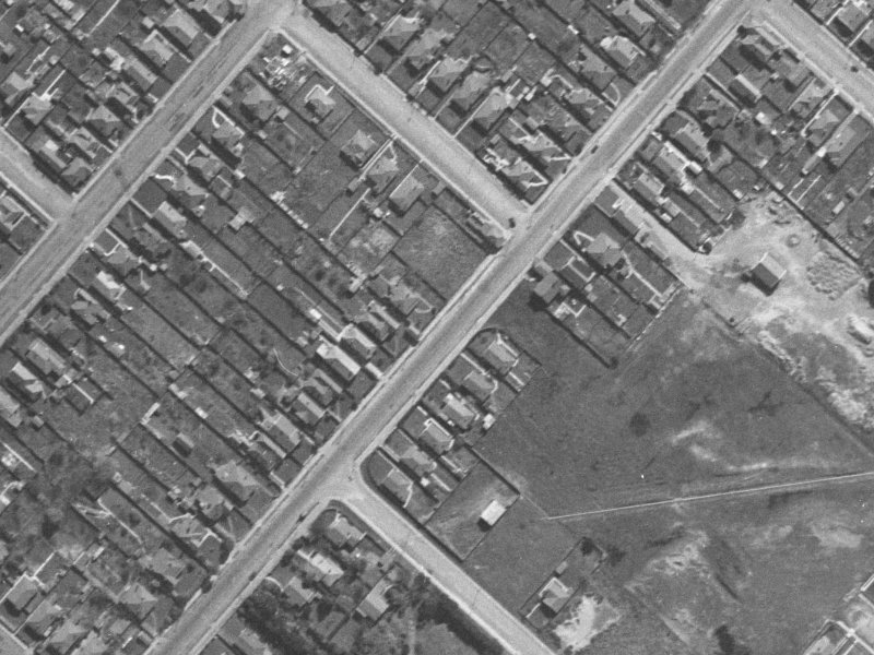 637 Worcester Street from the air, 1940-1944